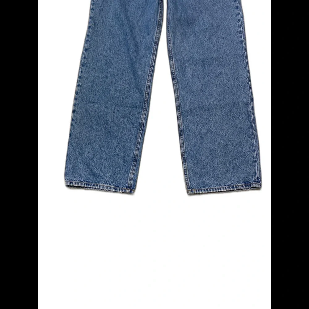 NWT Abercrombie & Fitch The Loose High Rise Wide Leg Jeans Medium Wash Size 27/4 - Picture 7 of 10